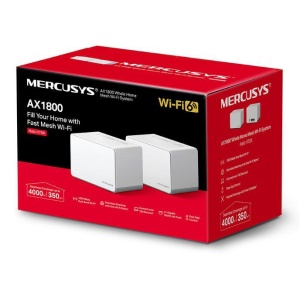 Halo H70X(2-Pack) Mercusys Ax1800 Whole Home Wi-Fi System Halo H70X(2-Pack),Wi-Fi 6 Dual-Band,